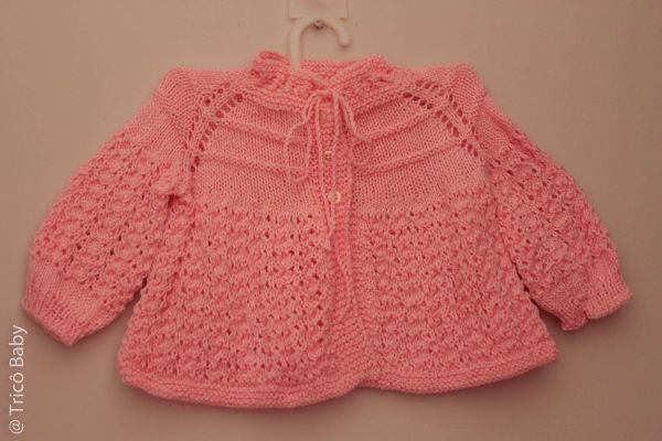 Casaquinho Princesinha Rosa